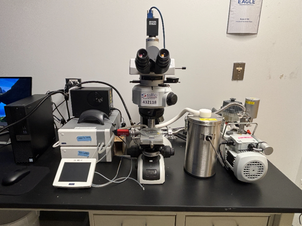 Image of Linkam Freeze Drying with Nikon Microscope